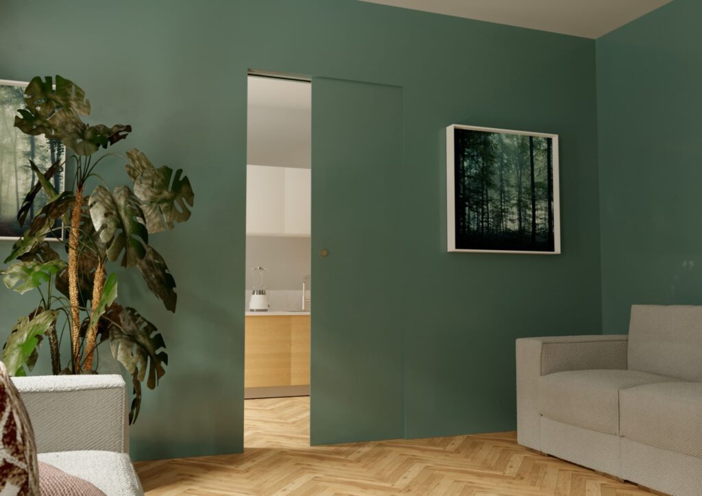 controtelaio interno - controtelaio per porta scorrevole a scomparsa frameless